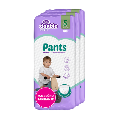 Violeta Double Care Pants pelene Mjesečno Pakiranje 3 Pack XXL
