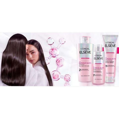 L&#39;Oreal Paris Elseve Glycolic Gloss Set za kosu