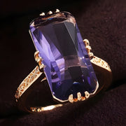 Prsten BO-34522 - Zlatna / Ljubičasta / 55mm KP34522