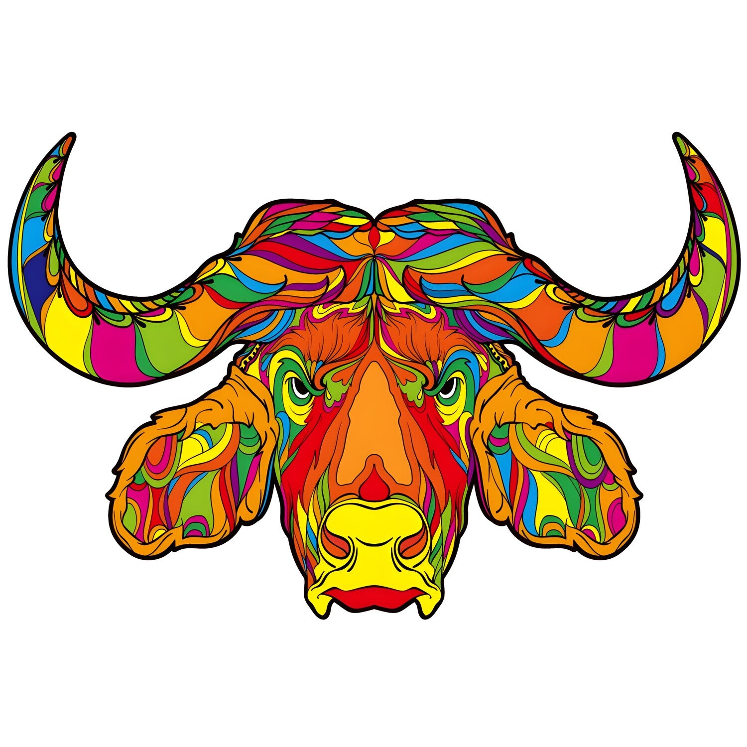 Drvene puzzle - Bull / L KP21971