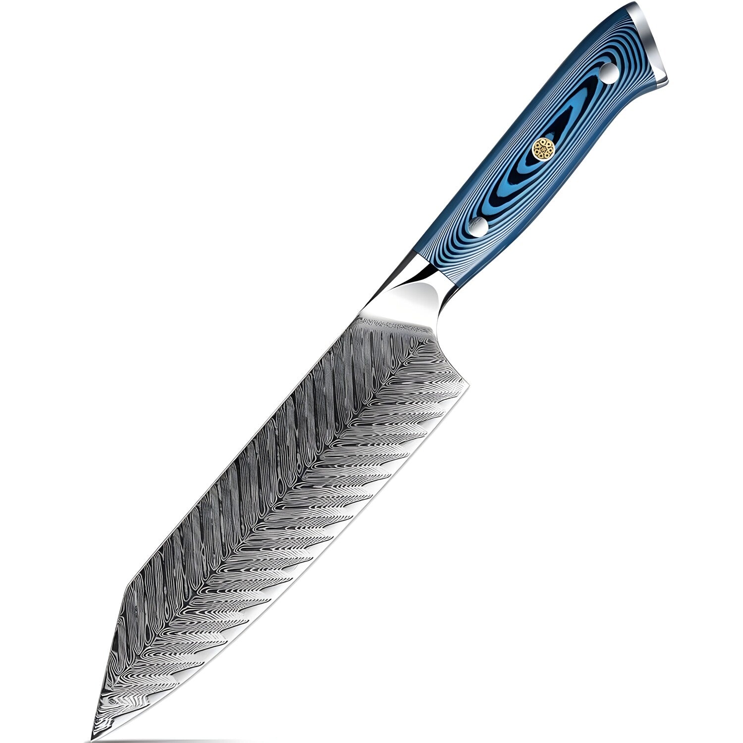 Damaskasti kuhinjski nož TU-37506 - Bunka / Plava KP37506