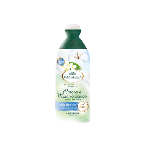 L&#39;ANGELICA Gel za tuširanje Supreme care soft pamuk i bijeli mošus 250 ml