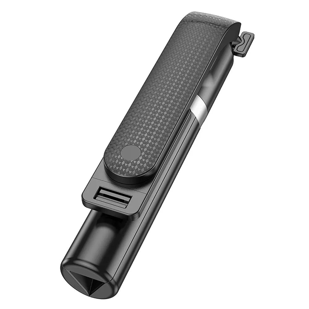 HOCO držač za stativ za selfie stick s Prior K20 bežičnim daljinskim upravljačem crni