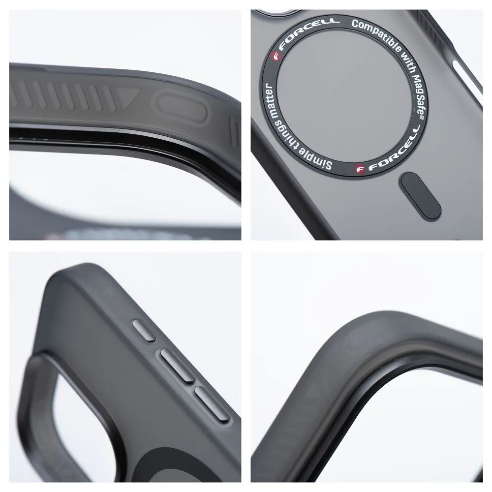 FORCELL F-PROTECT maska kompatibilna s MagSafe za SAMSUNG GALAXY S25 smoky black