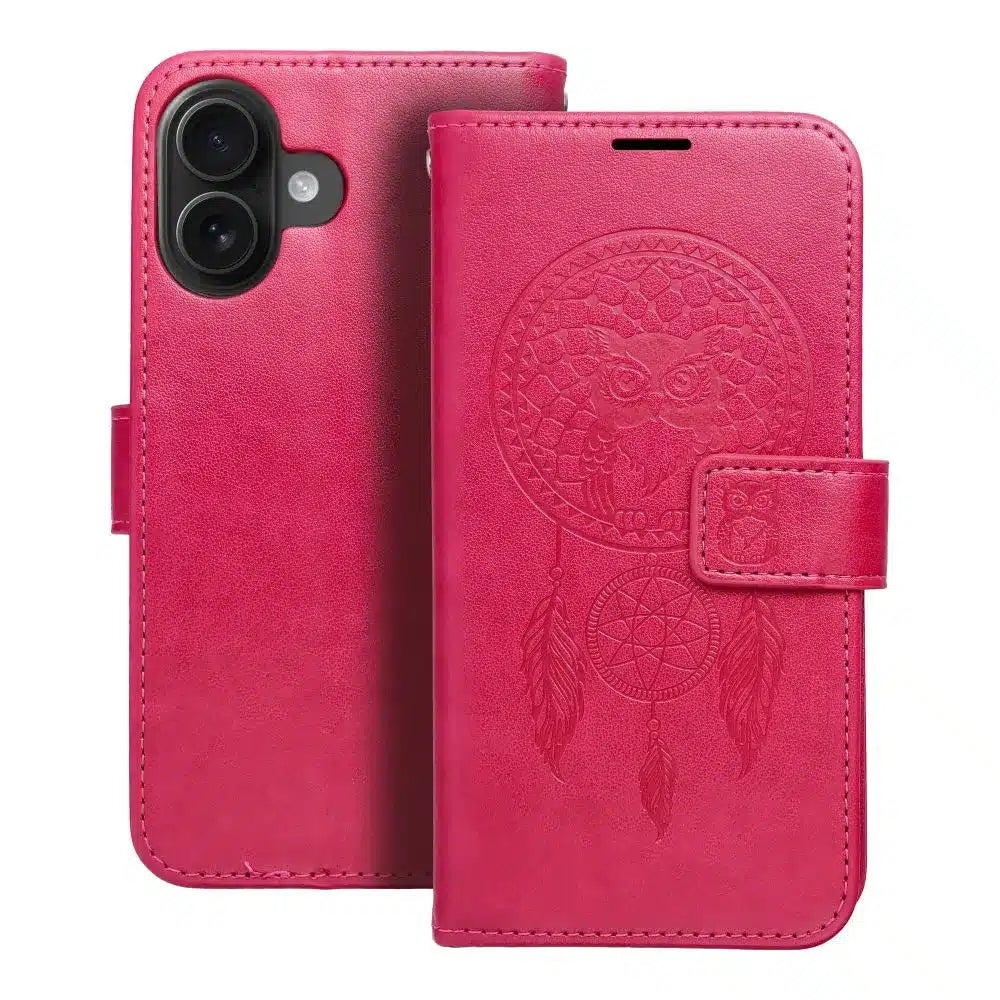 MEZZO Book case preklopna torbica za iPhone 16 dream catcher magenta