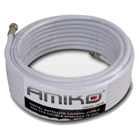 Amiko Koaksijalni kabel RG-6, CCS, 90dB, 20 met. Sa konektorima - RG6/90dB - 20m