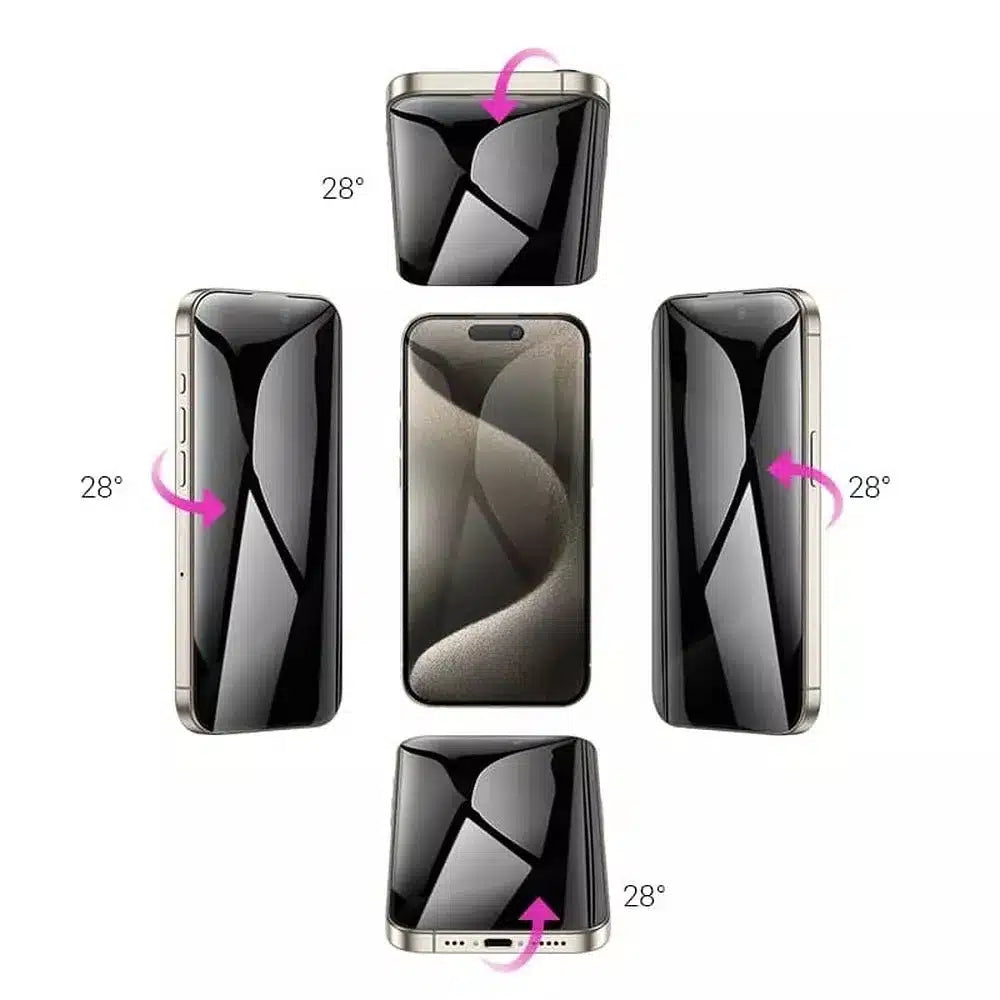 HOCO kaljeno privacy staklo 360 stupnjeva za iPhone 15