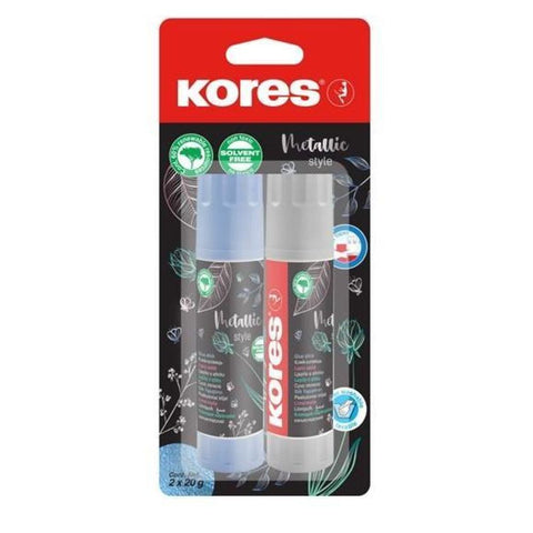 Ljepilo za papir u sticku Kores Metalic, 20 g, 2/1 blister