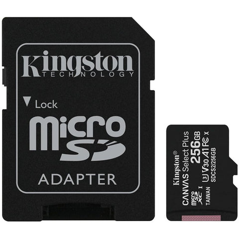 Kingston 256GB microSDXC Canvas Select Plus 100R A1 C10 Kartica + Adapter