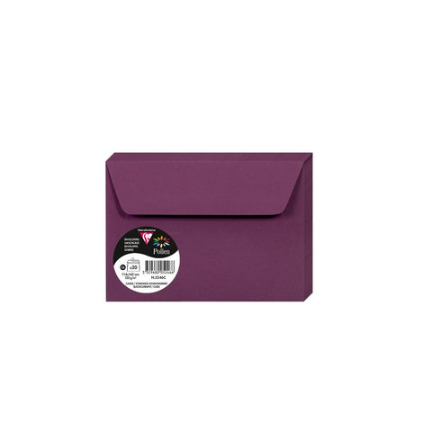 Clairefontaine kuverte Pollen 114x162mm 120gr blackcurrant 1/20