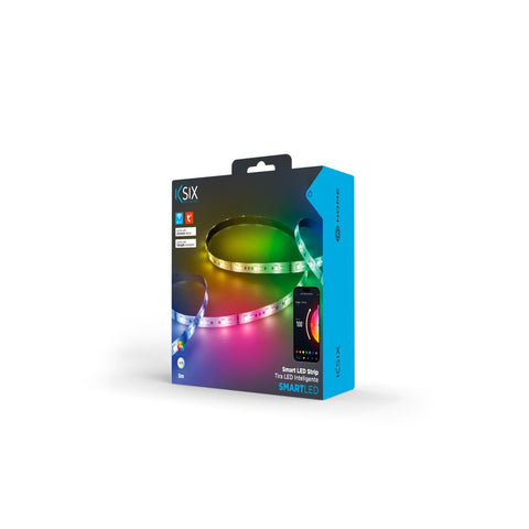 KSIX, SmartLED traka 5m, mogućnost rezanja, 1800 lm, sink. glazbe, RGB+CCT