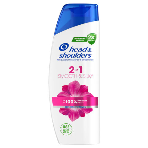 Head&amp;Shoulders Smooth &amp; Silky 2u1 šampon protiv peruti, 330ml