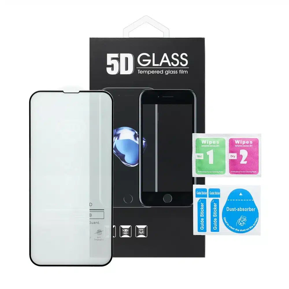 5D Full Glue Tempered Glass - za Huawei P Smart 2021 crno