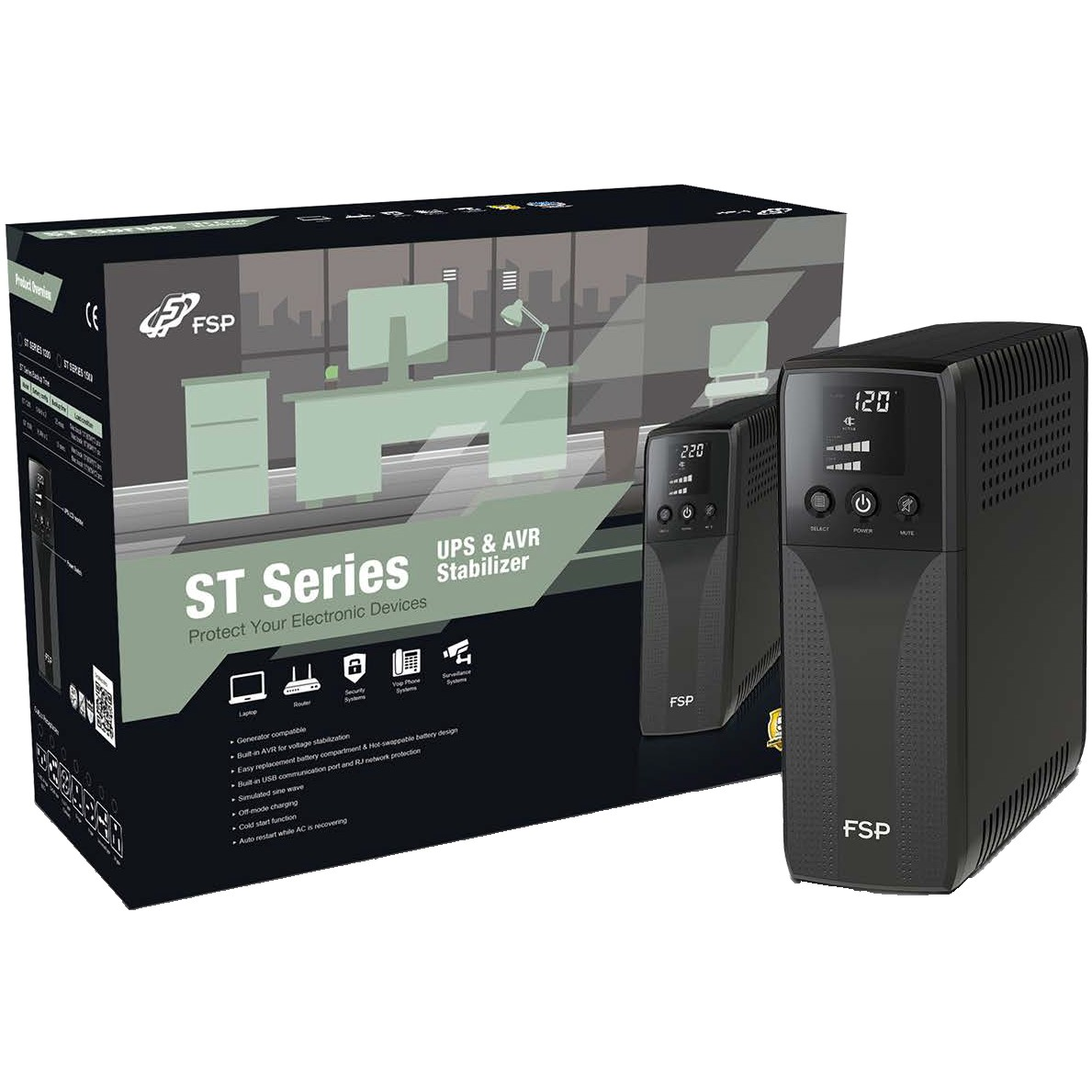 FSP ST 1200 neprekidan tok energije (UPS) Line-Interactive 1,2 kVA 720 W 4 utičnice naizmjenične struje