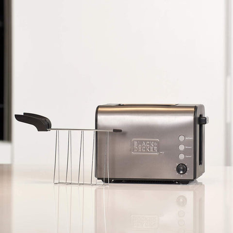 Black &amp; Decker toaster iz nehrđavog čelika 900 w bxtoa900e