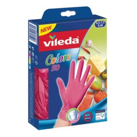 Vileda Rukavice jednokratne Colors 50/1 M/L