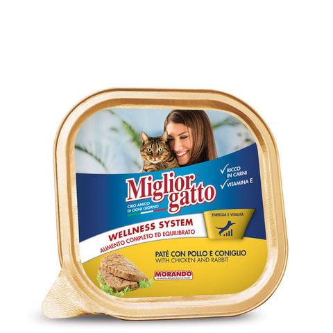 Miglior hrana za mačke u alu posudi, Kunić, 100 g