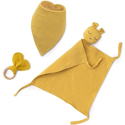 InterBaby Set za bebe Muslin Ocher Yellow