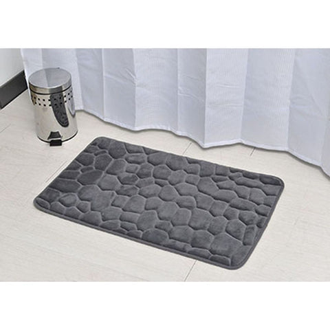 TENDANCE KUPAONSKI TEPIH PEBBLE 50X80 CM MEMORIJSKA PJENA, TAMNO SIVA