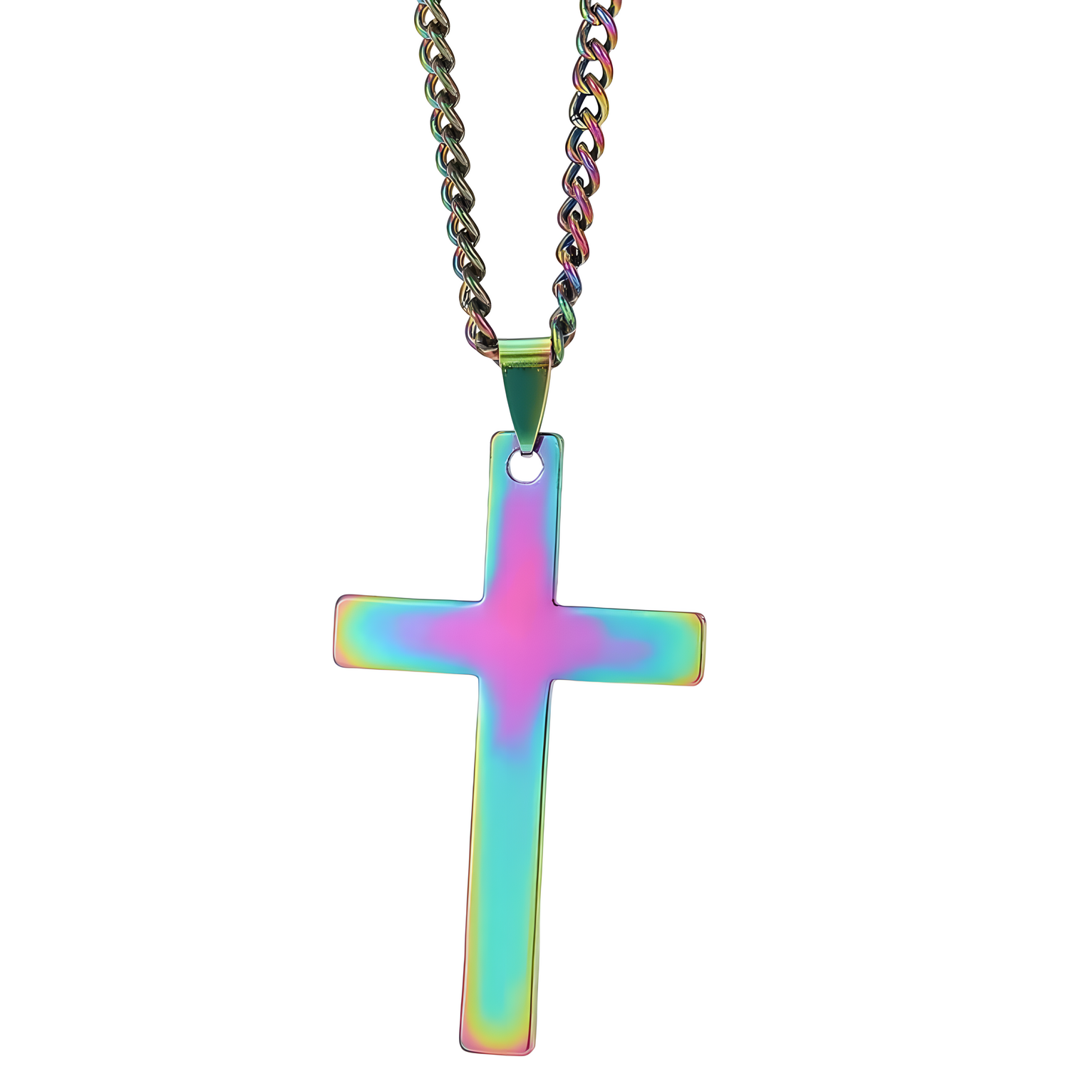 Ogrlica Cross - Višebojna KP34537