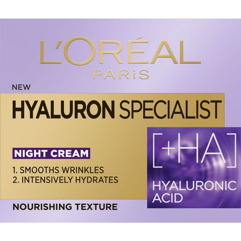 L&#39;Oreal Paris Hyaluron Specialist noćna hidratantna krema za vraćanje volumena 50 ml