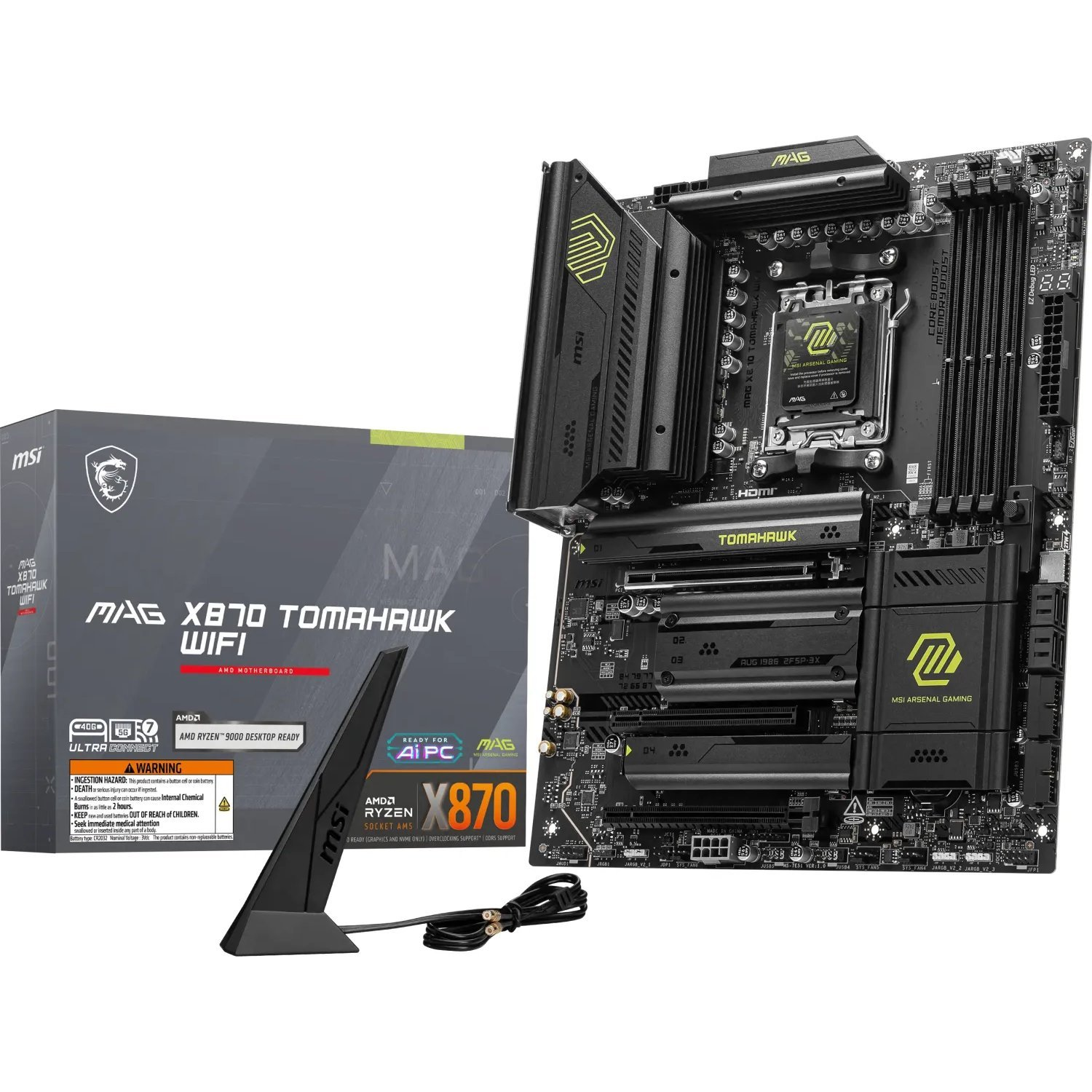 MSI MAG X870 TOMAHAWK WIFI matična ploča AMD X870 Utor AM5 ATX