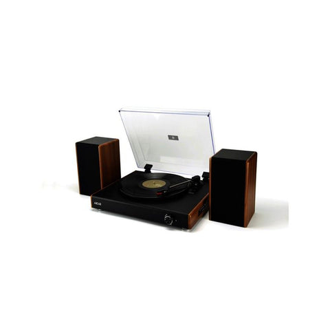 AKAI gramofon, CD, FM, BT, ugrađeni stereo zvučnici, drvo ATT-240SP