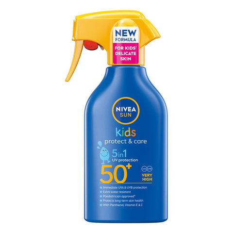 NIVEA SUN PROTECT &amp; CARE KIDS dječji Trigger sprej SPF 50+ 270 ml