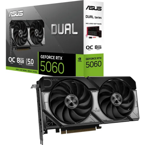 ASUS Dual GeForce RTX 5060 OC Grafička Kartica, 8GB GDDR7, PCI-E 5.0
