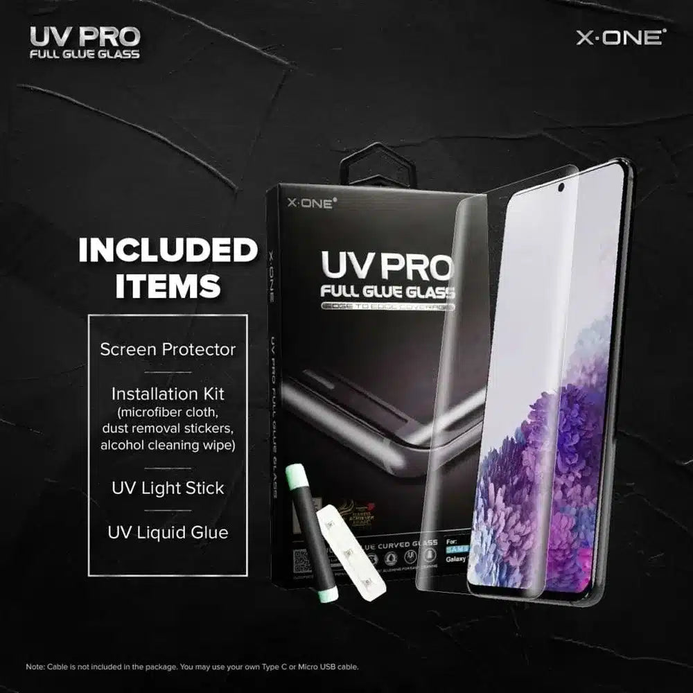 X-ONE UV PRO kaljeno staklo - za Samsung Galaxy S23 Ultra (case friendly) - radi čitač