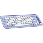 Logitech POP Icon Keys tipkovnica Univerzalno Bluetooth QWERTY US Međunarodna Lila, Bijelo