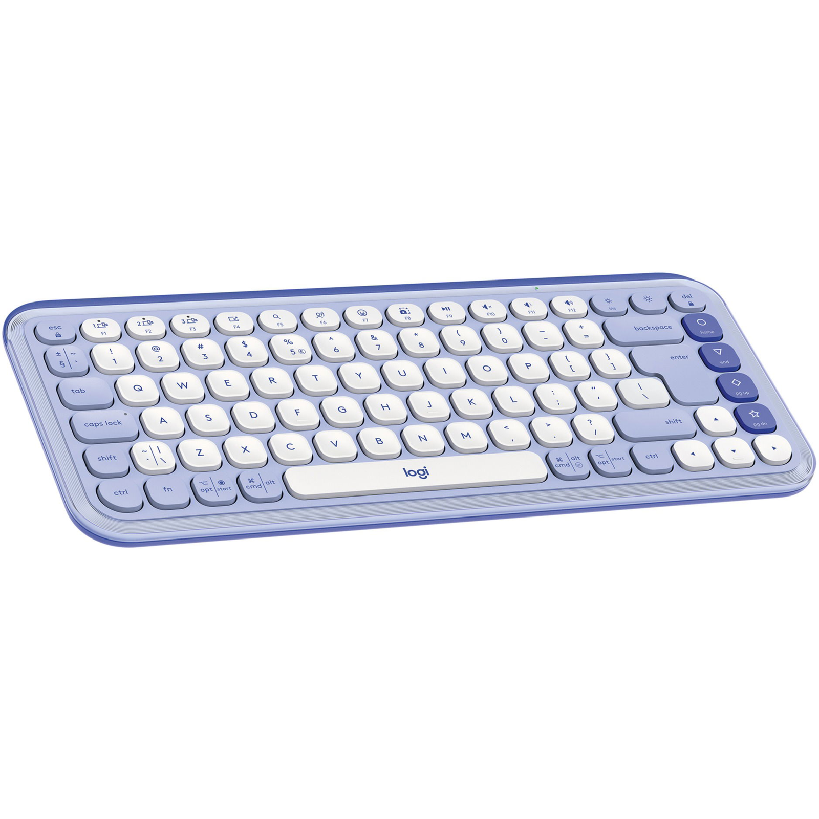 Logitech POP Icon Keys tipkovnica Univerzalno Bluetooth QWERTY US Međunarodna Lila, Bijelo