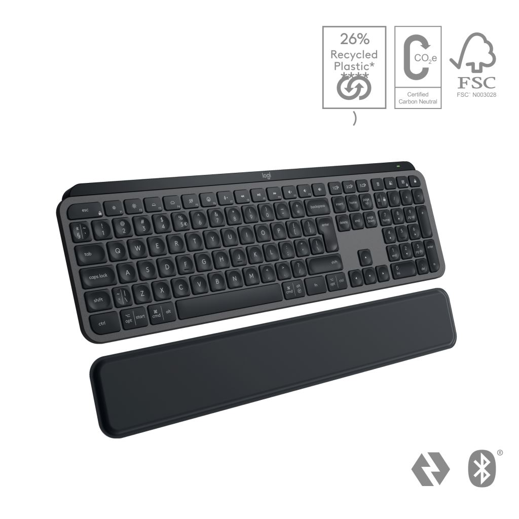 Logitech MX Keys S tipkovnica Bluetooth QWERTY US Međunarodna Grafit