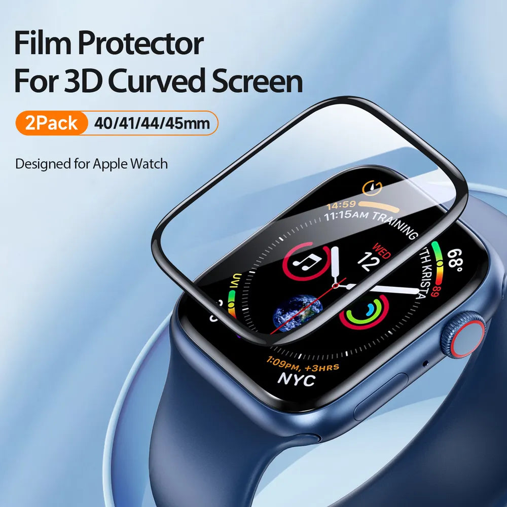 DUX DUCIS PMMA zaštitna folija s okvirom ( 2 kom.) za Apple Watch 10 46 mm crna
