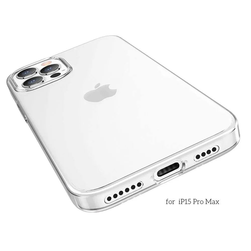 HOCO Light serija TPU maska za IPHONE 15 PRO MAX prozirna