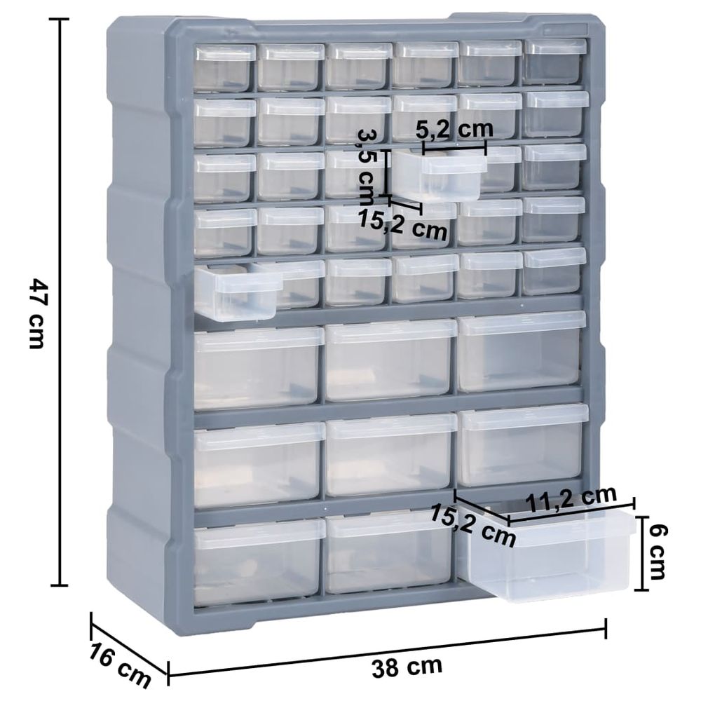 Organizator s 39 ladica 38 x 16 x 47 cm