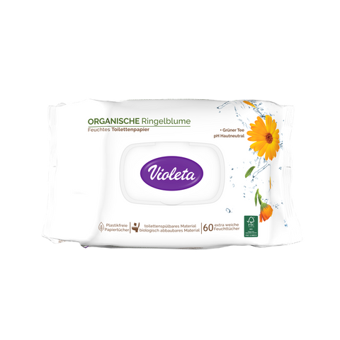 Violeta vlažni toaletni papir 60/1 s extraktom nevena