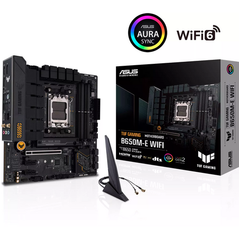 Asus TUF Gaming B650M-E WiFi Matična ploča, DDR5, SATA3, USB 3.2 Gen 2, DP, 2.5 GbE, AM5 mATX