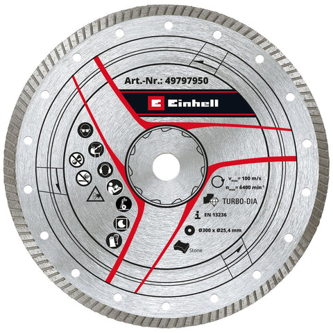 EINHELL Dijamantna rezna ploča turbo 300x25.4 mm, za TE-SC 920 L