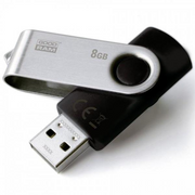 Goodram UTS2 USB izbrisivi memorijski pogon 8 GB USB Tip-A 2.0 Crno