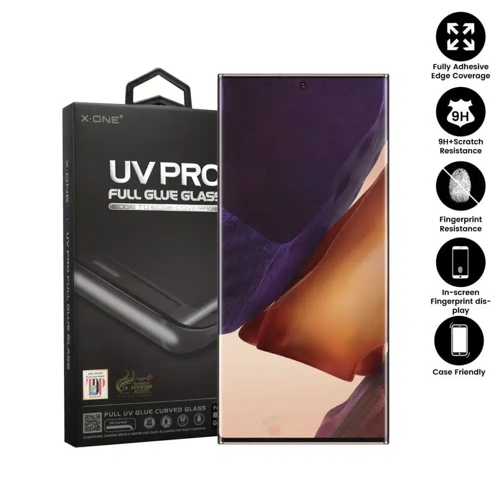 X-ONE UV PRO kaljeno staklo - za Samsung Galaxy S23 Ultra (case friendly) - radi čitač