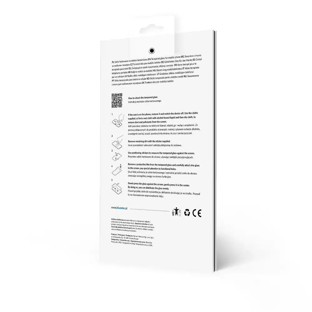 Blue Star 5D kaljeno staklo – za Samsung A15 5G (full glue/case friendly) – crno