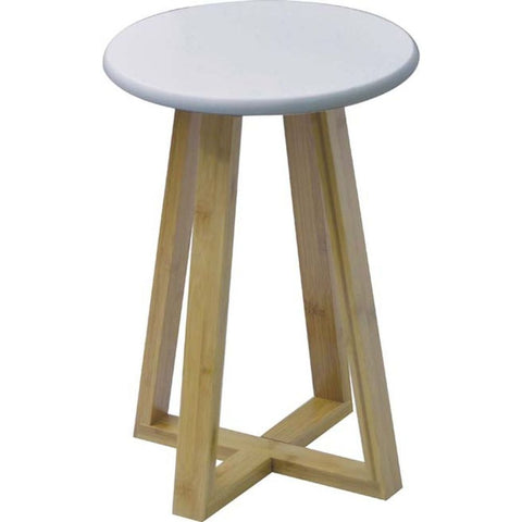 TENDANCE STOLICA MDF SA NOGAMA OD BAMBUSA, BIJELA
