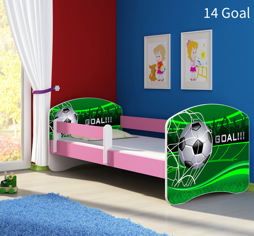 Dječji krevet ACMA s motivom, bočna roza 180x80 cm 14 Goal