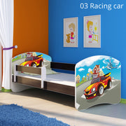 Dječji krevet ACMA s motivom, bočna wenge 140x70 cm 03 Racing Car
