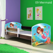 Dječji krevet ACMA s motivom, bočna wenge 180x80 cm 09 Mermaid