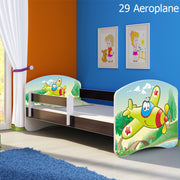 Dječji krevet ACMA s motivom, bočna wenge 140x70 cm 29 Aeroplane