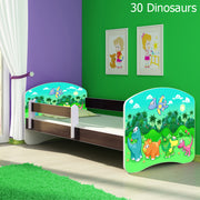 Dječji krevet ACMA s motivom, bočna wenge 160x80 cm 30 Dinosaurs