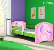Dječji krevet ACMA s motivom, bočna zelena 180x80 cm 17 Pony