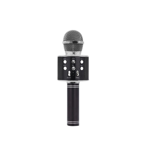 MANTA mikrofon bežični sa zvučnikom i karaoke funkcijom, crni MIC12-BK